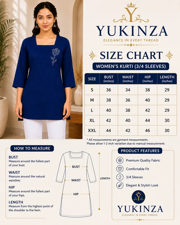 Blue_Textured_Straight_Kurti_for_Women