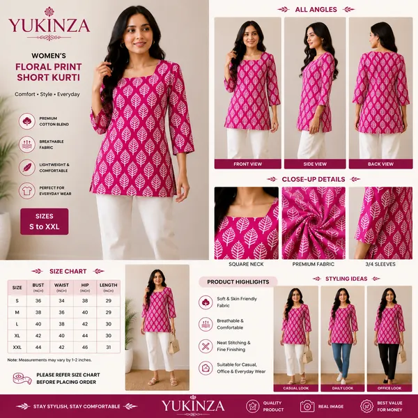 Pink_Cotton_Blend_Straight_Fit_Short_Kurti_for_Women