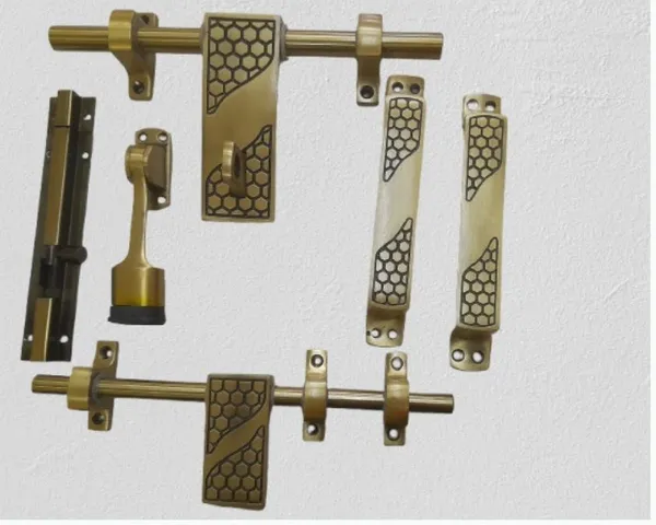 Brass_Decorative_Honeycomb_Door_Latch_Bolt_Set