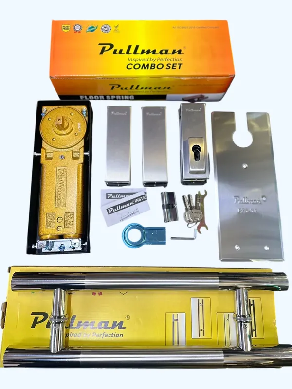 Stainless_Steel_Glass_Door_Floor_Spring_Lock_Combo_Set