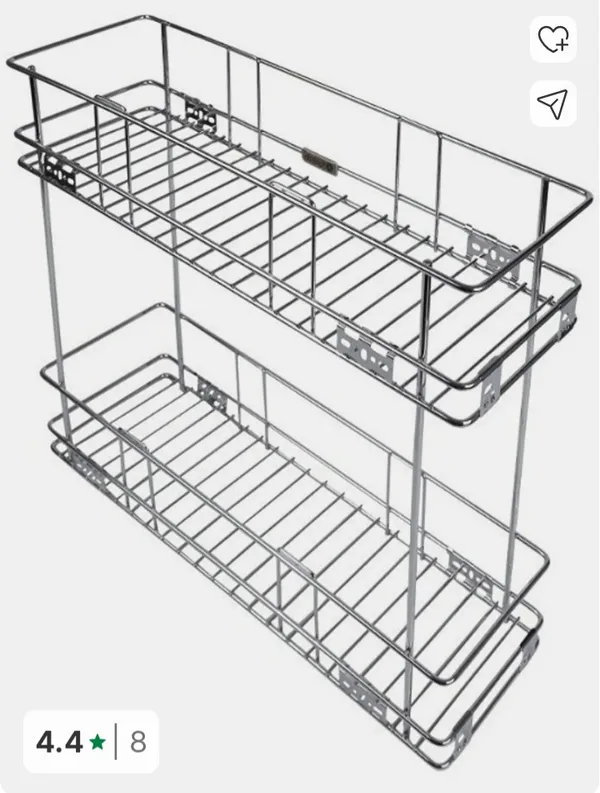 Metal_Two-Tier_Wall_Mounted_Wire_Storage_Rack