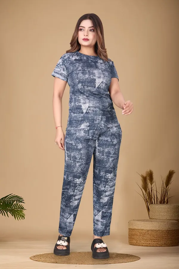 Blue_Lycra_Night_Wear_For_Women