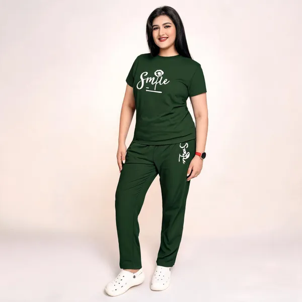 Green_Polyester_Lycra_Night_Wear_For_Women