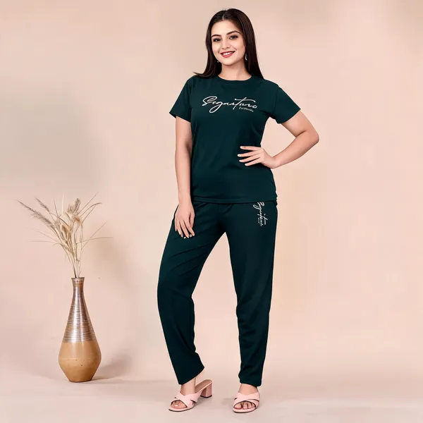 Green_Polyester_Lycra_Night_Wear_For_Women