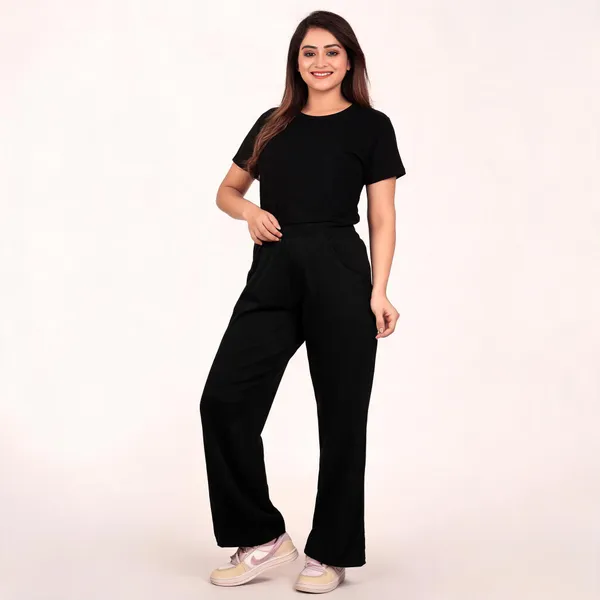 Black_Polyester_Lycra_Trouser_For_Women