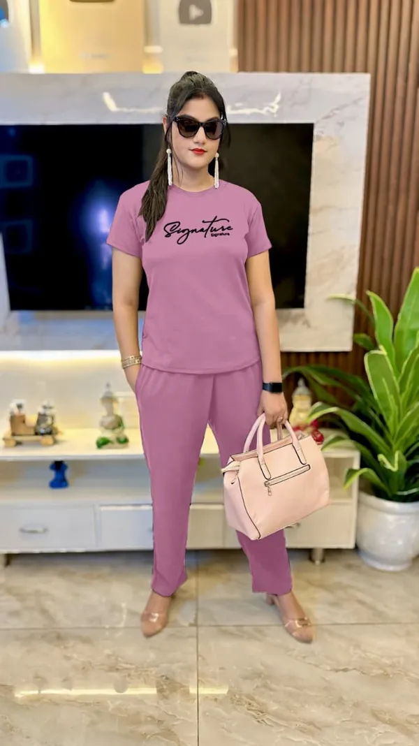 Mauve_Polyester_Lycra_Night_Wear_For_Women
