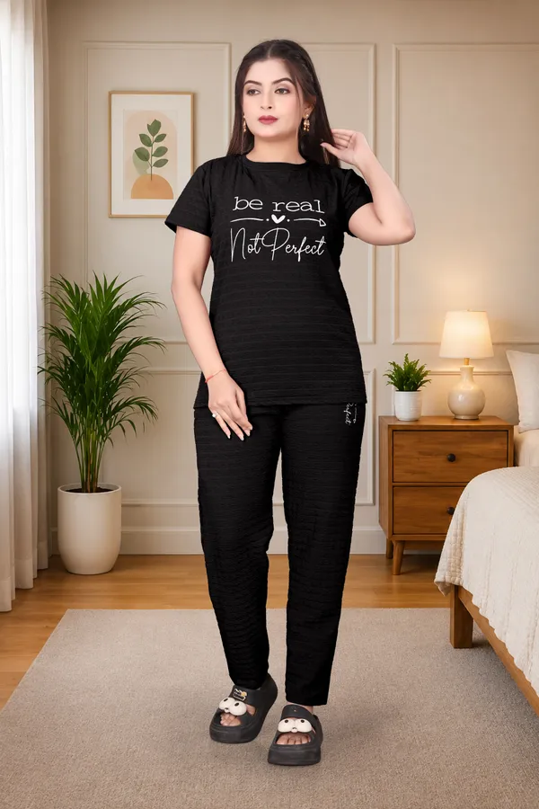 Black_Rolex_Polyester_Lycra_Night_Wear_For_Women