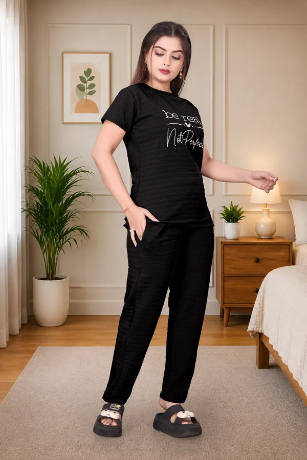 Black_Rolex_Polyester_Lycra_Night_Wear_For_Women