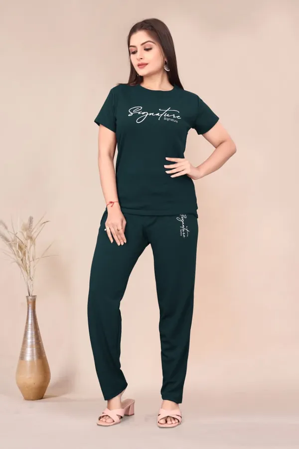 Green_Polyester_Lycra_Night_Wear_For_Women