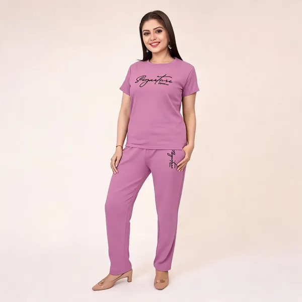 Mauve_Polyester_Lycra_Night_Wear_For_Women