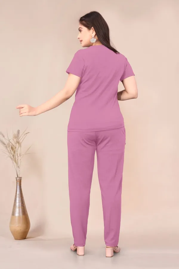 Mauve_Polyester_Lycra_Night_Wear_For_Women