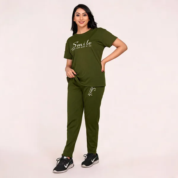 Green_Polyester_Lycra_Night_Wear_For_Women