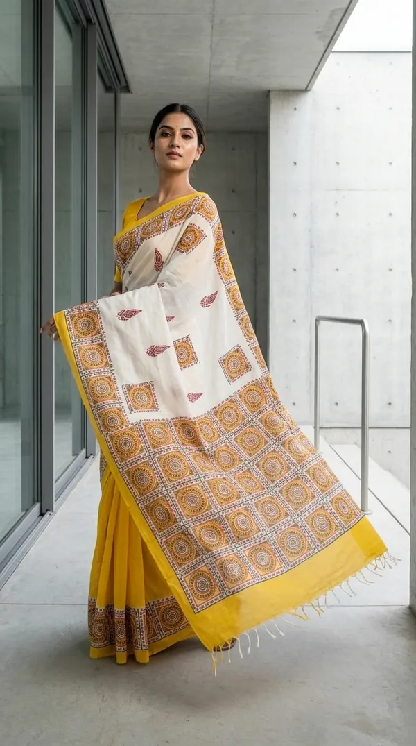 Surya_Mandala_from_Rangavali_Collection_-_Cotton_Block_Printed_Sarees_by_Adibani
