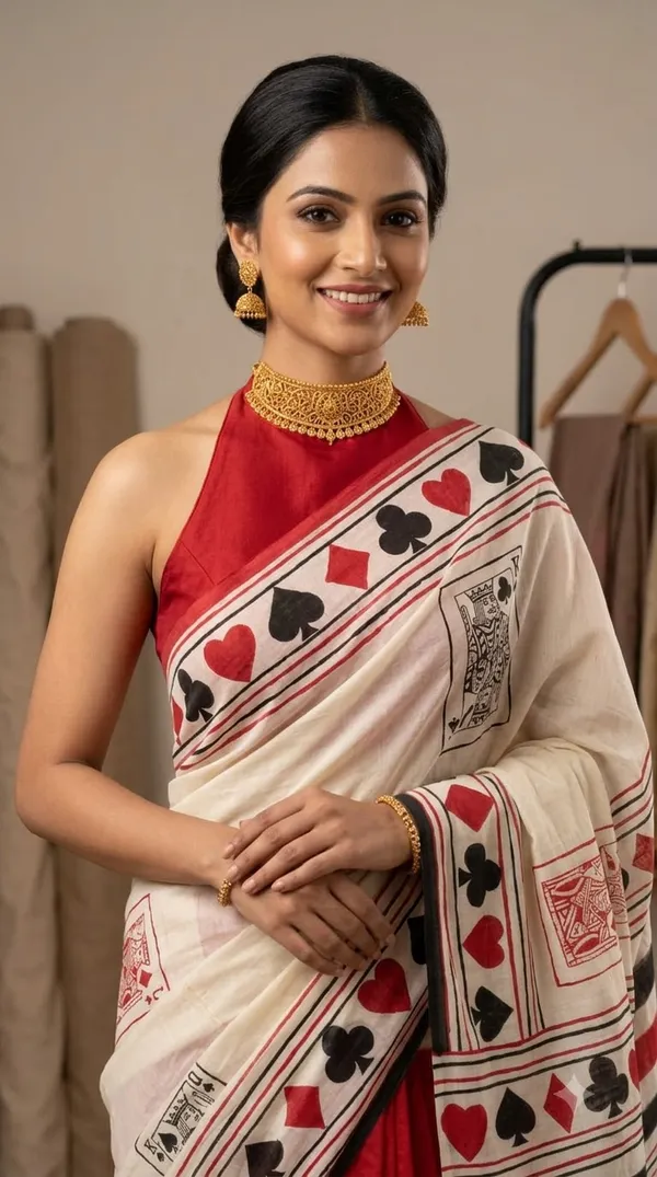 Queen's_Play_from_Rangavali_Collection_-_Cotton_Block_Printed_Sarees_by_Adibani