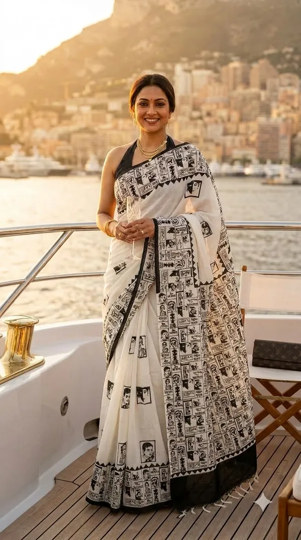 Graphic_Katha_from_Rangavali_Collection_-_Cotton_Block_Printed_Sarees_by_Adibani