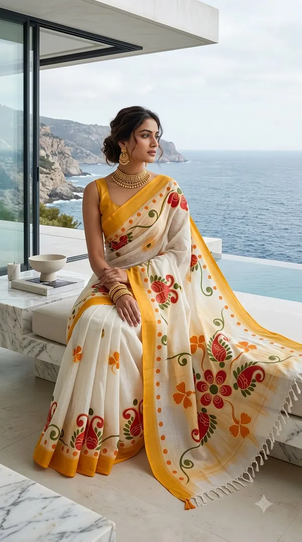 Blooming_Rang_from_Rangavali_Collection_-_Cotton_Block_Printed_Sarees_by_Adibani