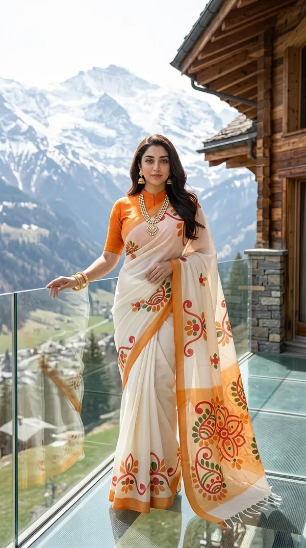 Alpine_Bloom_from_Pallu_Canvas_Collection_-_Cotton_Hand-Painted_Sarees_by_Adibani