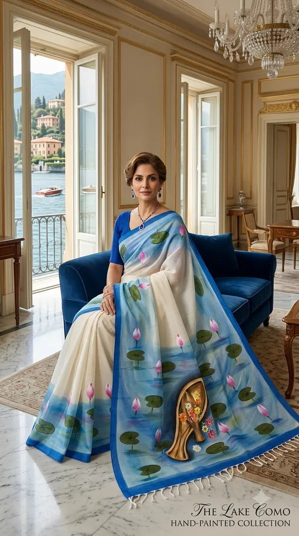 Lake_Reverie_from_Pallu_Canvas_Collection_-_Cotton_Hand-Painted_Sarees_by_Adibani