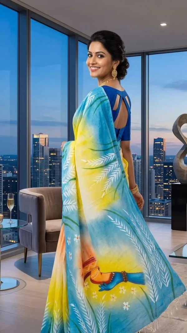 Sunlit_Reverie_from_Pallu_Canvas_Collection_Cotton_Hand-painted_wearable_art_sarees_by_Adibani.