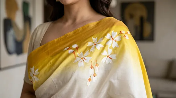 Sunehri_Bloom_from_Phulwari_Collection_-_Cotton_Hand-Painted_Sarees_by_Adibani