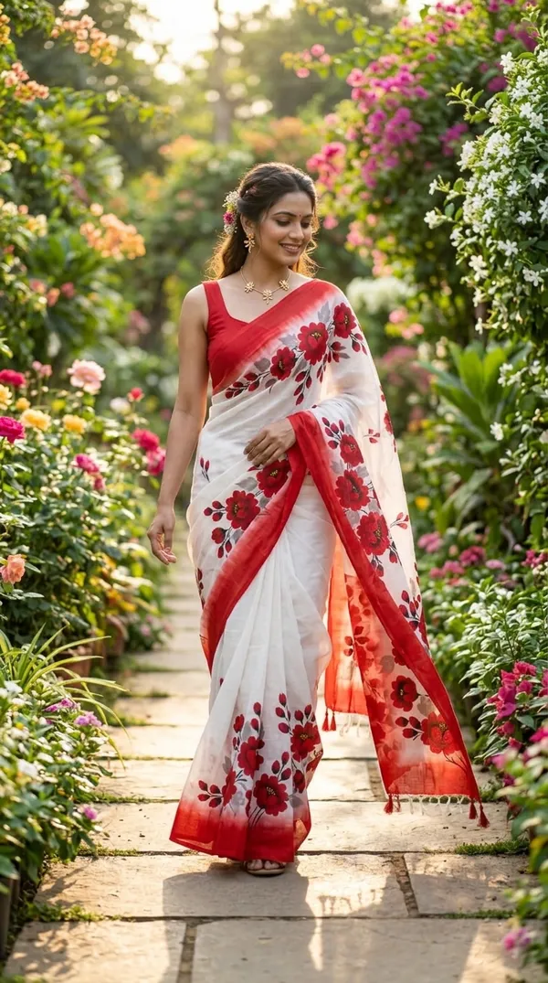 Gulnaar_Bloom_from_Phulwari_Collection_-_Cotton_Hand-Painted_Sarees_by_Adibani