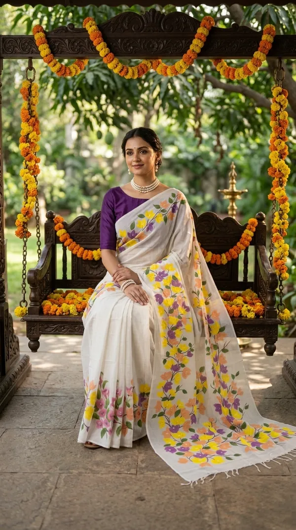Spring_Melody_from_Phulwari_Collection_-_Cotton_Hand-Painted_Sarees_by_Adibani