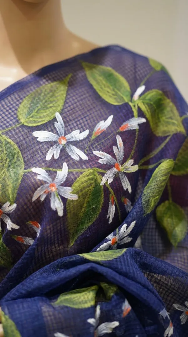 Jasmine_Vine_-_Meadow_from_Phulwari_Collection_-_Cotton_Hand-Painted_Sarees_by_Adibani
