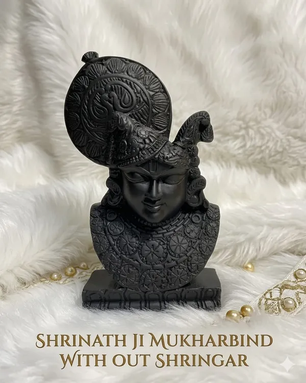 Black_Shrinath_Ji_Mukharbind_Religious_Idol