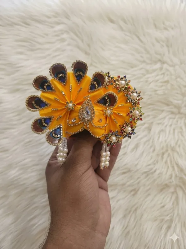 Yellow_Embellished_Floral_Hair_Accessory_for_Women