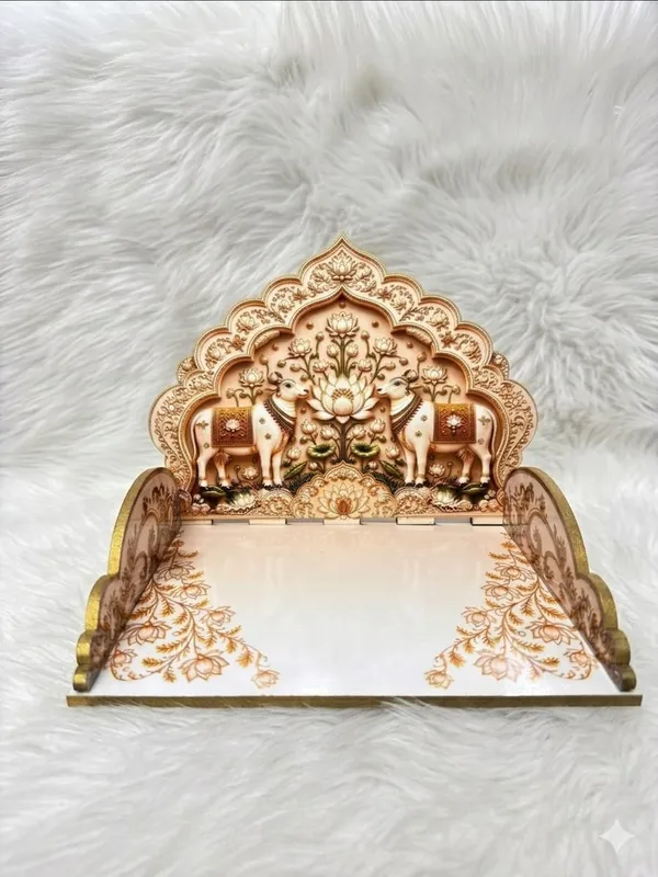Decorative_Elephant_Motif_Pooja_Chowki