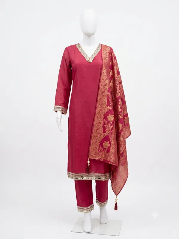 Maroon_Silk_Straight_Fit_Unstitched_Salwar_Suit_Set_For_Women