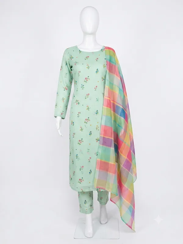 Mint_Green_Silk_Straight_Floral_Print_Unstitched_Suit_For_Women