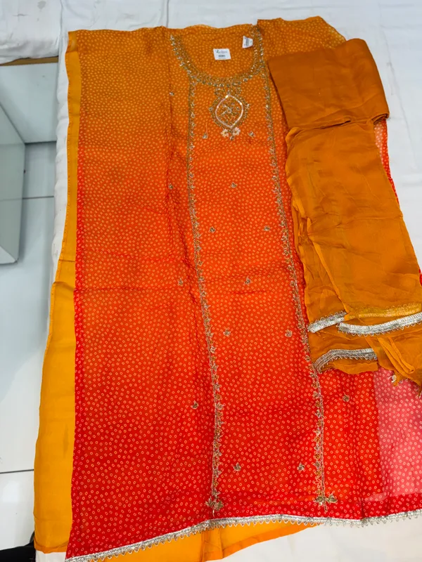 Orange_Georgette_Straight_Embroidered_Unstitched_Suit_Set_For_Women