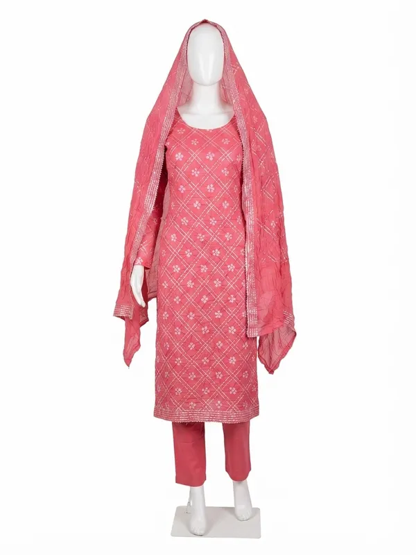 Pink_Cotton_Straight_Geometric_Print_Unstitched_Suit_Set_For_Women