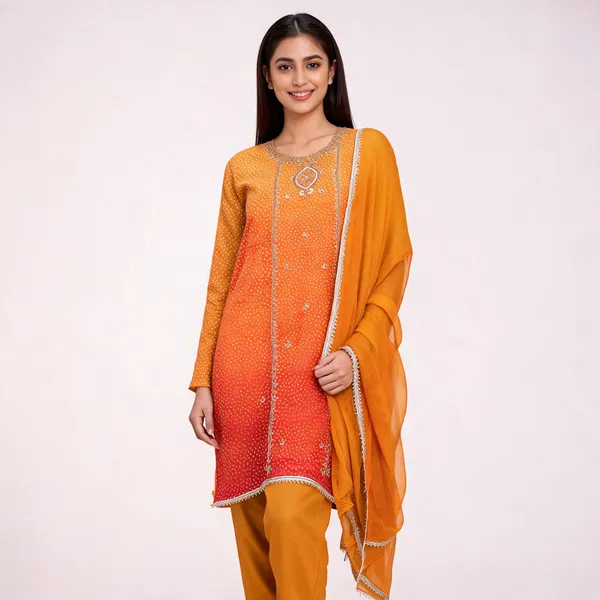 Orange_Georgette_Straight_Embroidered_Unstitched_Suit_Set_For_Women