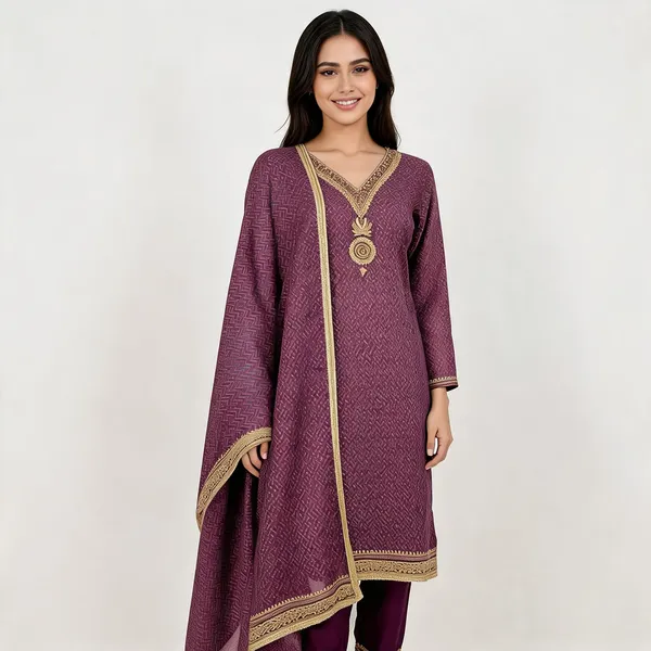 Purple_Silk_Straight_Embellished_Unstitched_Suit_Set_For_Women