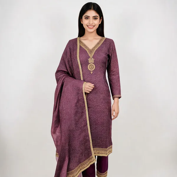 Purple_Silk_Straight_Embellished_Unstitched_Suit_Set_For_Women