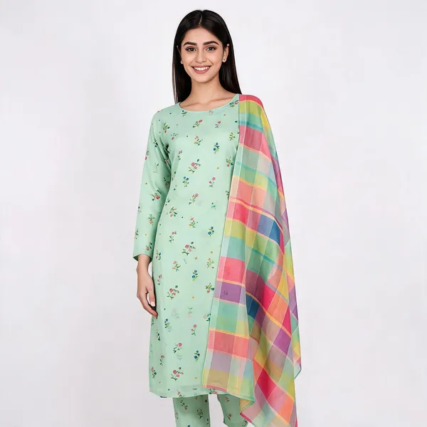 Mint_Green_Silk_Straight_Floral_Print_Unstitched_Suit_For_Women