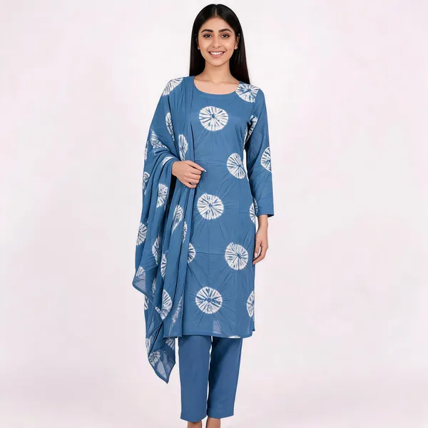 Blue_Georgette_Straight_Printed_Unstitched_Suit_Set_For_Women