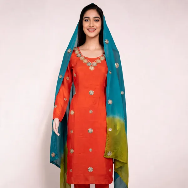 Red_Silk_Straight_Embellished_Unstitched_Suit_For_Women