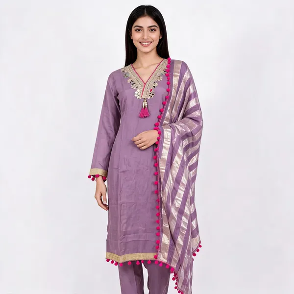 Lavender_Cotton_Straight_Embellished_Unstitched_Suit_Set_For_Women
