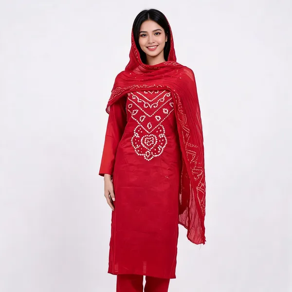 Red_Cotton_Straight_Embroidered_Unstitched_Salwar_Suit_For_Women