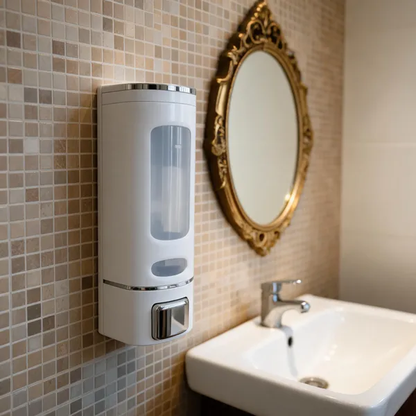 Abs_Plastic_Touch-Operated_White_Soap_Dispenser