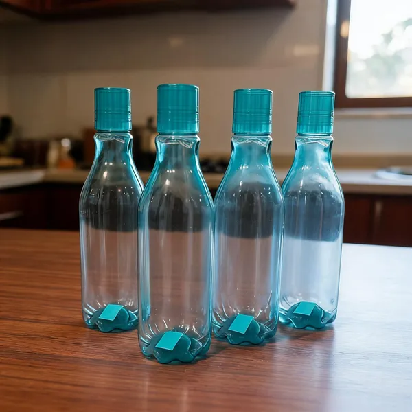 Food-Grade_Plastic_Transparent_Turquoise_Water_Bottle_Pack_of_4