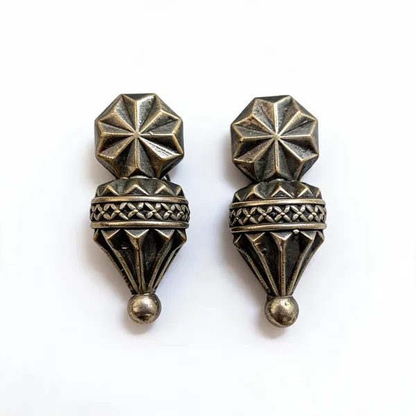 Silver_Brass_Geometric_Faceted_Drop_Earrings_For_Women