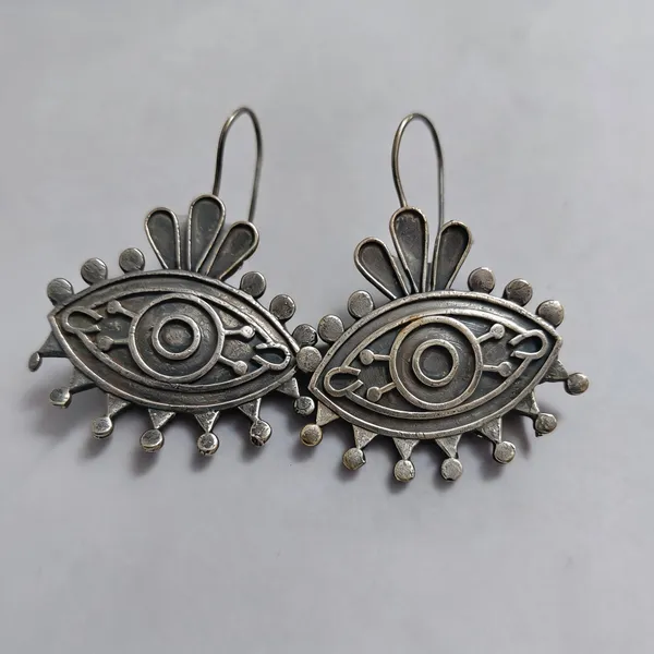 Silver_Oxidised_Brass_Eye_Motif_Drop_Earrings_For_Women