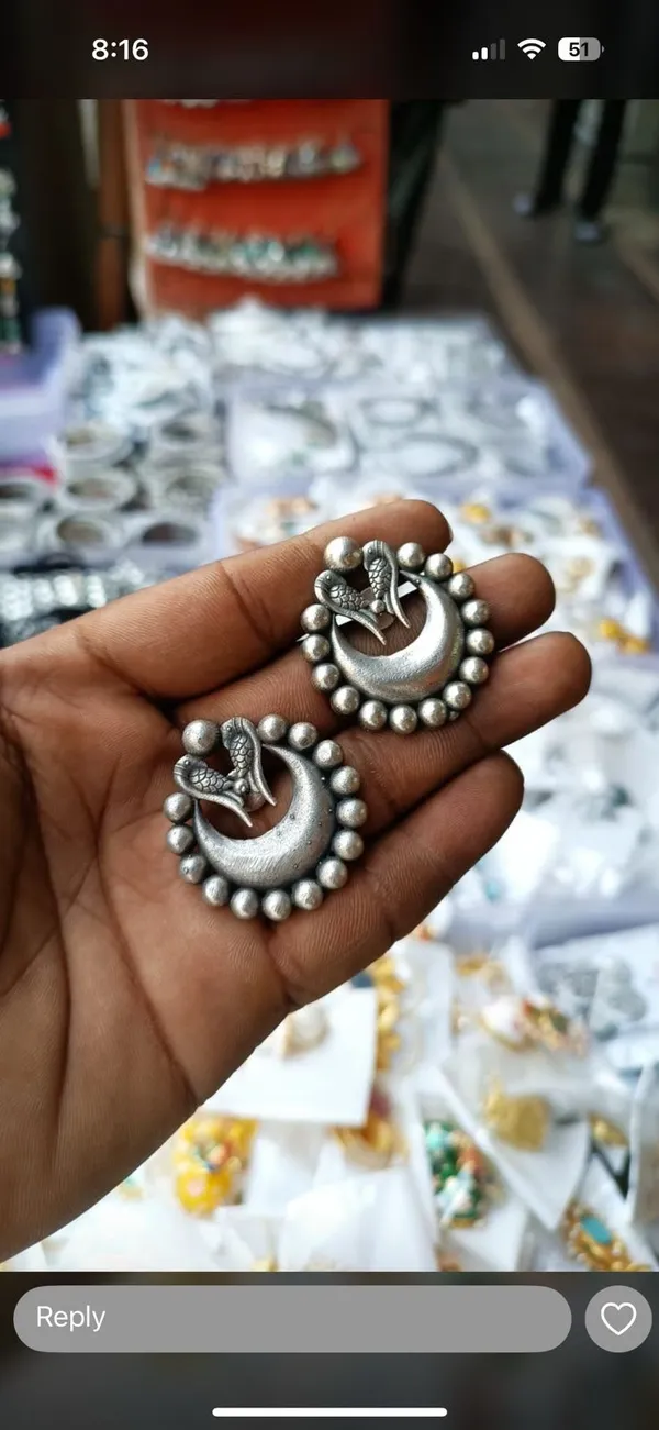 Silver-Tone_Oxidised_Brass_Peacock_Motif_Round_Earrings_For_Women