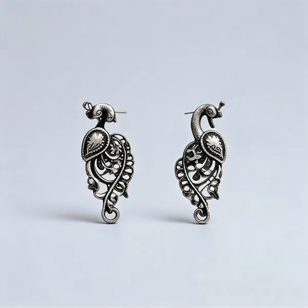Silver_Oxidised_Brass_Filigree_Drop_Earrings_For_Women