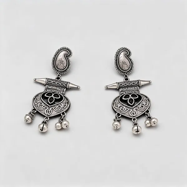 Silver_Oxidised_Brass_Layered_Jhumka_Earrings_For_Women