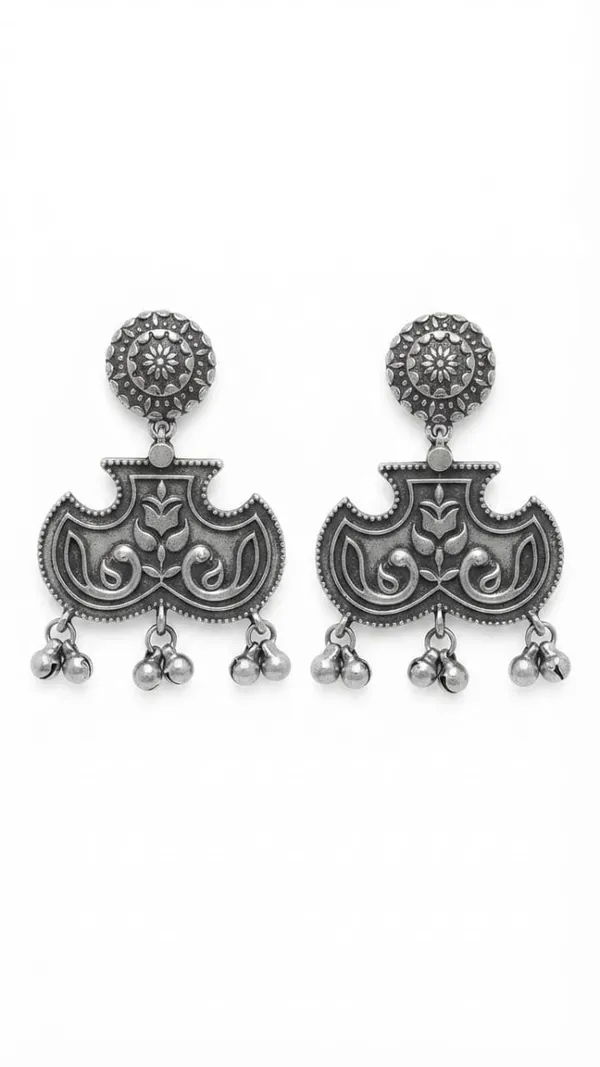 Silver-Tone_Brass_Geometric_Star_Drop_Earrings_For_Women